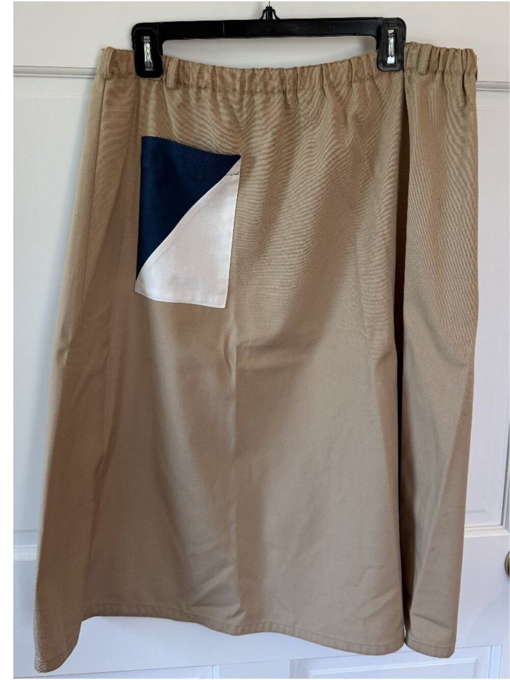 VINTAGE 80s DOROTHY Z COLORBLOCK MIDI SKIRT